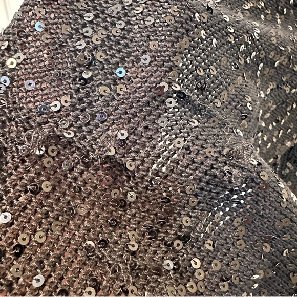 Made in Italy Stella McCarney Black Bling Bling Cardigan Size: US6 Spring - Picture 9 of 11